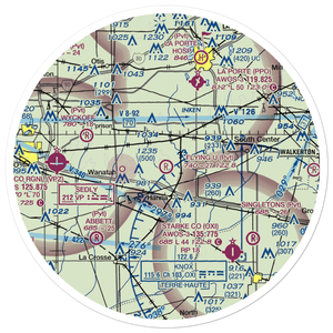 Flying U Ranch Airport (IN41) VFR Sectional Sticker (30 mile)