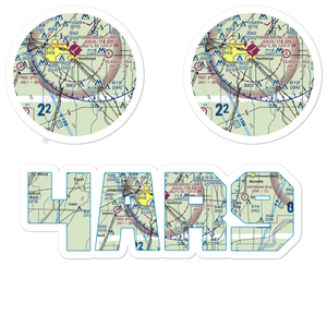 Scudder Airport (4AR9) VFR Sectional Sticker Pack