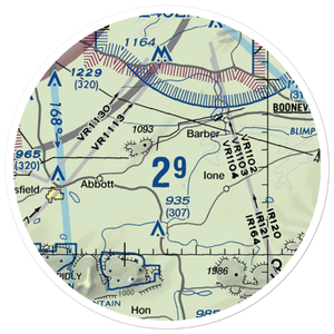 Worth James Ranch Airport (4AR7) VFR Sectional Sticker (20 mile)