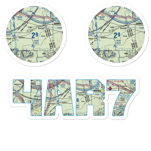Worth James Ranch Airport (4AR7) VFR Sectional Sticker Pack