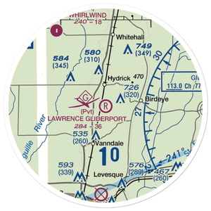 Lawrence Field (4AR5) VFR Sectional Sticker (20 mile)