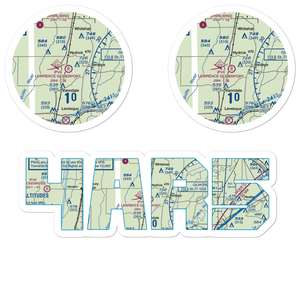 Lawrence Field (4AR5) VFR Sectional Sticker Pack