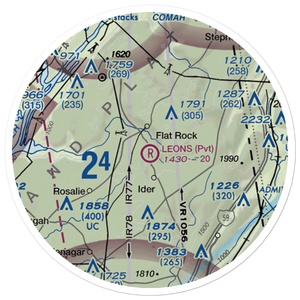 Leon's Landing Airport (4AL7) VFR Sectional Sticker (20 mile)