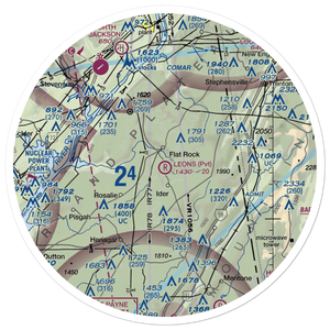 Leon's Landing Airport (4AL7) VFR Sectional Sticker (30 mile)