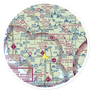 Bonner Field (4AL6) VFR Sectional Sticker (30 mile)