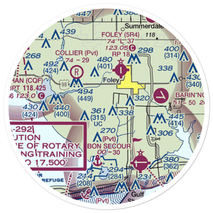 Irwin Farms Airport (4AL2) VFR Sectional Sticker (20 mile)