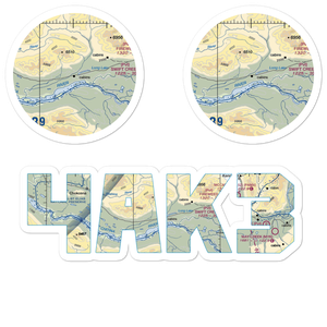 Long Lake Airport (4AK3) VFR Sectional Sticker Pack