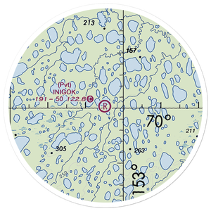 Inigok Airport (4AK1) VFR Sectional Sticker (20 mile)