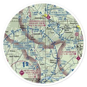Tri-Center Airport (49WI) VFR Sectional Sticker (30 mile)