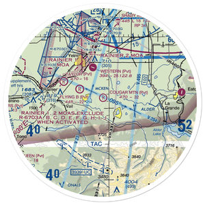 Cougar Mountain Airfield (49WA) VFR Sectional Sticker (30 mile)