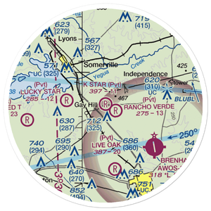 K Star Ranch Airport (49TE) VFR Sectional Sticker (20 mile)