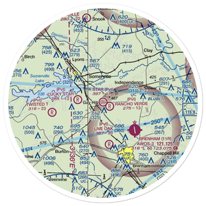 K Star Ranch Airport (49TE) VFR Sectional Sticker (30 mile)