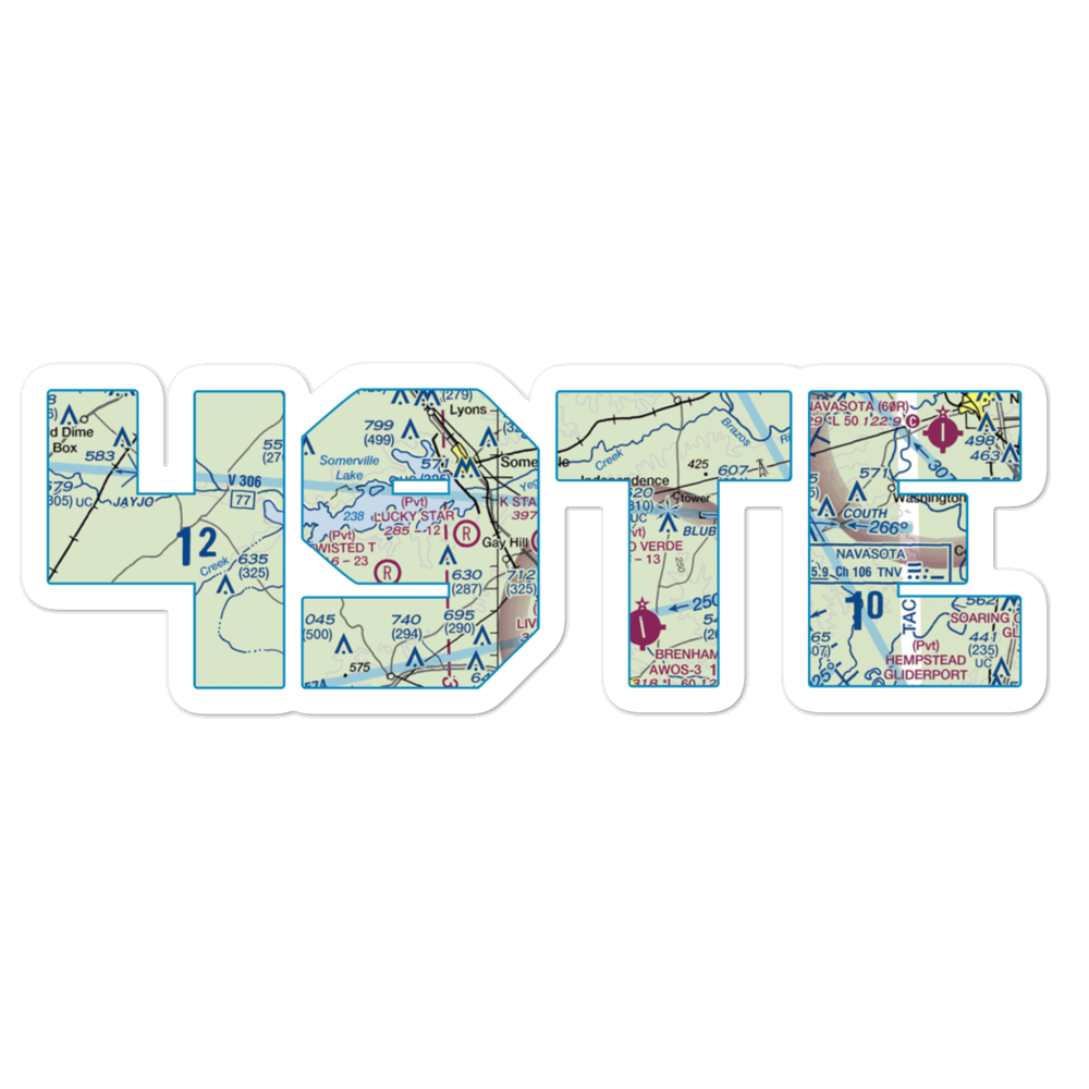 K Star Ranch Airport (49TE) VFR Sectional Sticker 