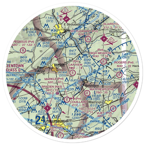 Gap View Airport (49PA) VFR Sectional Sticker (30 mile)