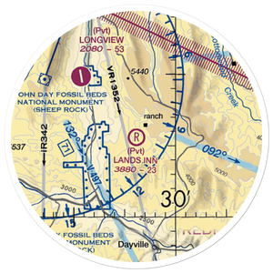Land's Inn Ranch Airport (49OR) VFR Sectional Sticker (20 mile)