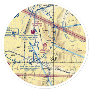 Land's Inn Ranch Airport (49OR) VFR Sectional Sticker (30 mile)
