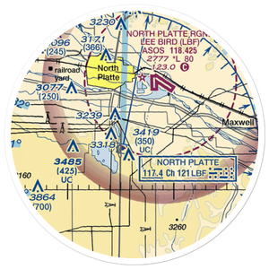 Harden Airstrip (49NE) VFR Sectional Sticker (20 mile)