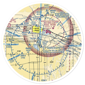 Harden Airstrip (49NE) VFR Sectional Sticker (30 mile)