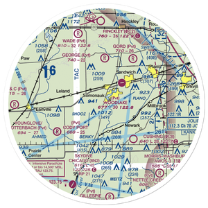 Walnut Creek Airport (49IL) VFR Sectional Sticker (30 mile)