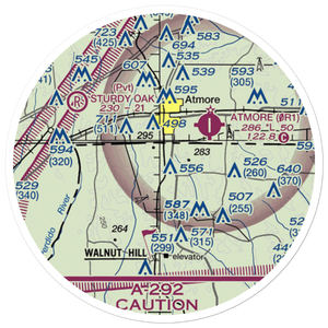 Mike's Ag Air Airport (49FL) VFR Sectional Sticker (20 mile)