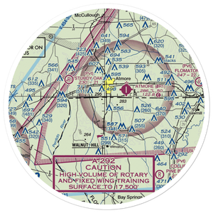 Mike's Ag Air Airport (49FL) VFR Sectional Sticker (30 mile)