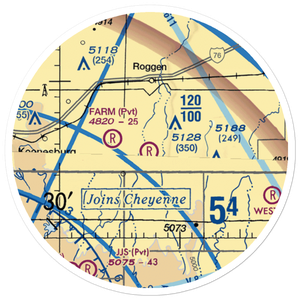 Air Dusters Inc Airport (49CO) VFR Sectional Sticker (20 mile)