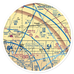 Air Dusters Inc Airport (49CO) VFR Sectional Sticker (30 mile)