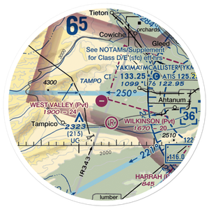 West Valley Airport (48WA) VFR Sectional Sticker (20 mile)