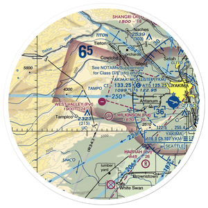 West Valley Airport (48WA) VFR Sectional Sticker (30 mile)