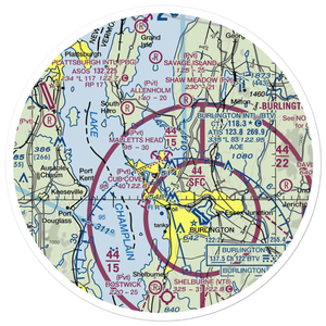 Cub Cove Seaplane Base (48VT) VFR Sectional Sticker (30 mile)