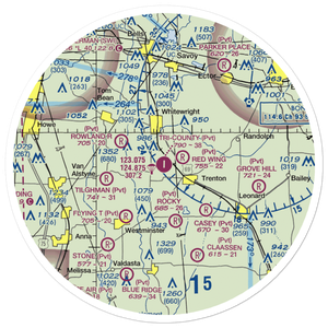 Tri-County Aerodrome (48TX) VFR Sectional Sticker (30 mile)