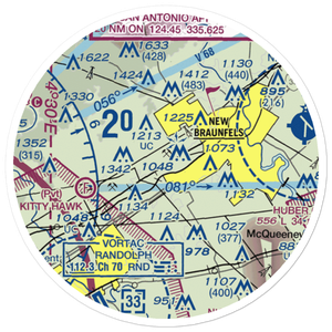 Fox Airport (48TS) VFR Sectional Sticker (20 mile)