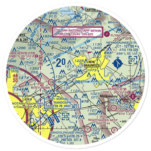 Fox Airport (48TS) VFR Sectional Sticker (30 mile)