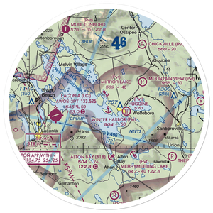 Winter Harbor Seaplane Base (48NH) VFR Sectional Sticker (30 mile)