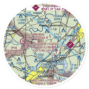 Morrison Field (48NC) VFR Sectional Sticker (20 mile)