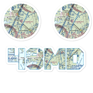 Le Champ Airport (48MD) VFR Sectional Sticker Pack