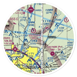 Cedar Creek Airport (48II) VFR Sectional Sticker (20 mile)