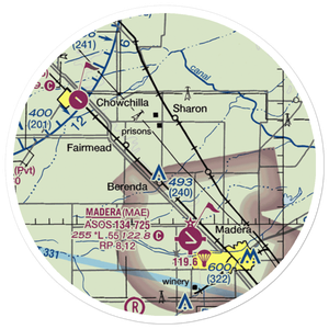 Sallaberry Ranch Strip (48CN) VFR Sectional Sticker (20 mile)