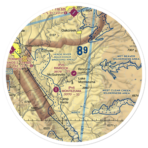 Rimrock Airport (48AZ) VFR Sectional Sticker (30 mile)