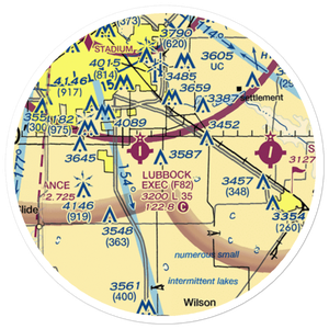 Bartos Farm Airport (47XS) VFR Sectional Sticker (20 mile)