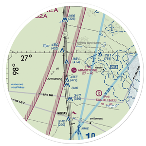 Armstrong Ranch Airport (47TX) VFR Sectional Sticker (30 mile)