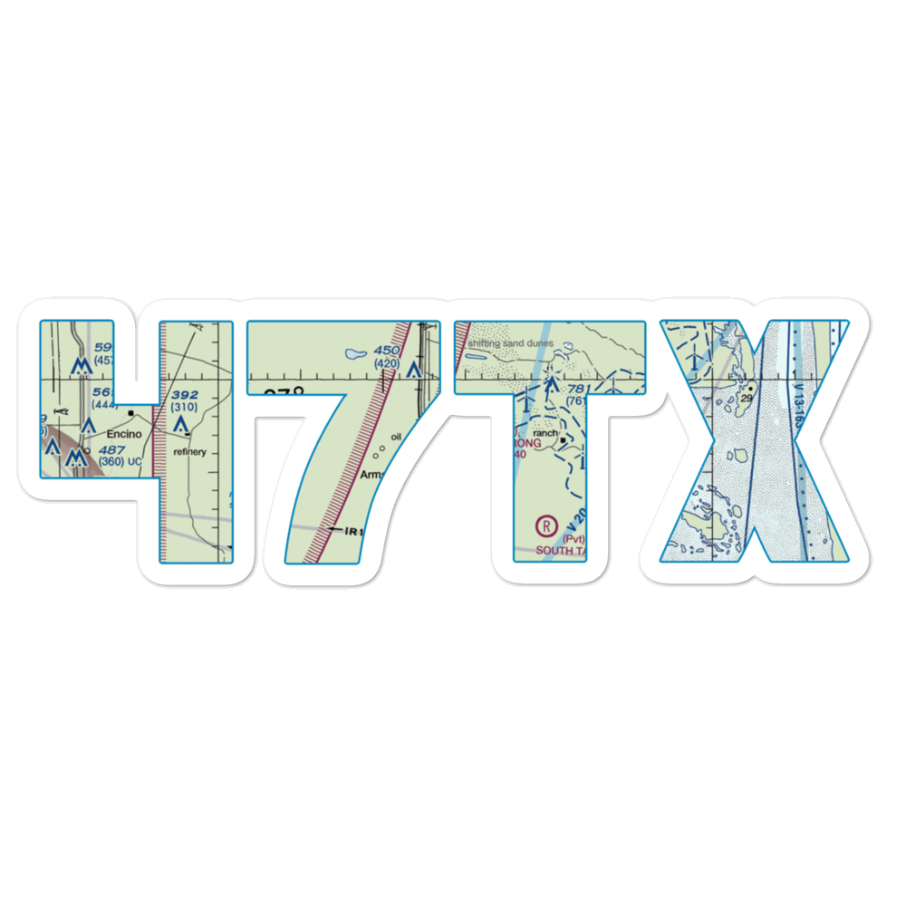 Armstrong Ranch Airport (47TX) VFR Sectional Sticker 