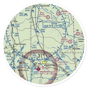 Hensarling Airport (47TS) VFR Sectional Sticker (30 mile)