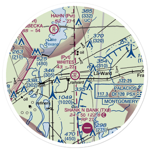 Whites Airport (47TE) VFR Sectional Sticker (20 mile)