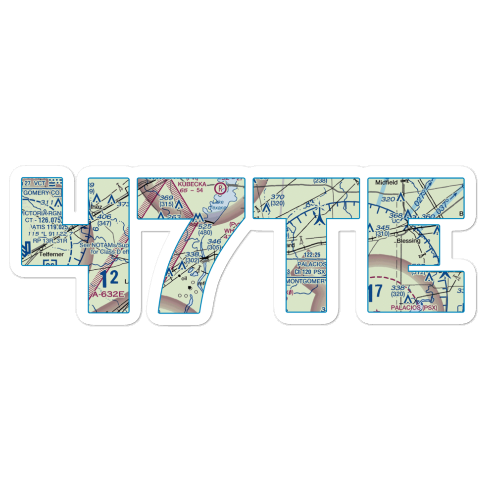 Whites Airport (47TE) VFR Sectional Sticker 