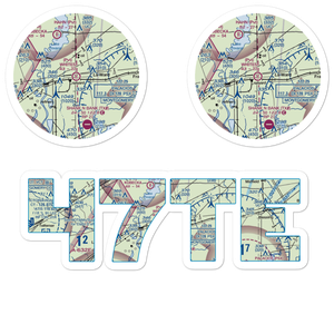 Whites Airport (47TE) VFR Sectional Sticker Pack