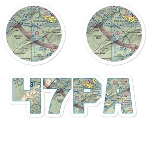 Homan Airport (47PA) VFR Sectional Sticker Pack