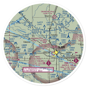 Harman Airport (47OK) VFR Sectional Sticker (30 mile)