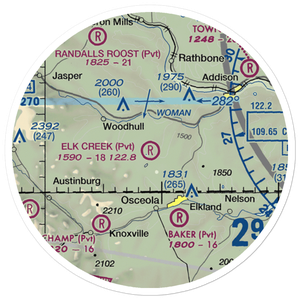 Elk Creek Airport (47NY) VFR Sectional Sticker (20 mile)