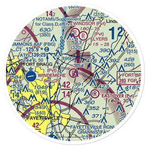 Windemere Airport (47NC) VFR Sectional Sticker (20 mile)